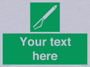 Custom sign safe condition Line throwing appliance